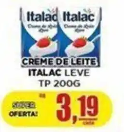 Supermercado Estrela Azul CREME DE LEITE ITALAC LEVE TP 200G oferta