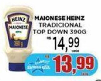 Supermercado Estrela Azul MAIONESE HEINZ TRADICIONAL TOP DOWN 390G oferta