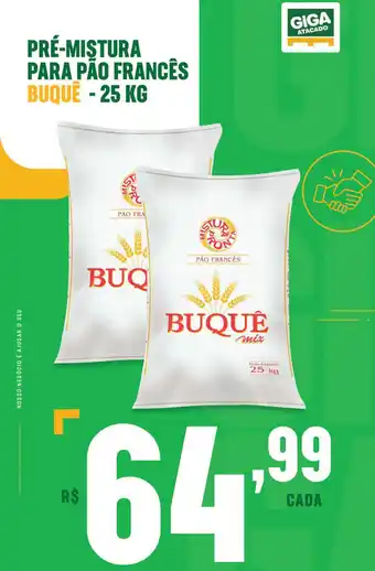 Pre-Mistura para Pao Frances Buque 25kg