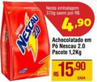 Max Atacadista Achocolatado em Pó Nescau 2.0 Pacote 1,2Kg oferta