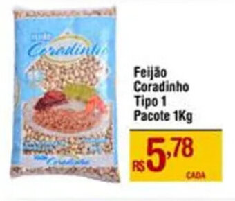 Max Atacadista Feijão Coradinho Tipo 1 Pacote 1Kg oferta