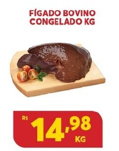 Atacadão Centro Sul Figado Bovino Congelado 1kg oferta