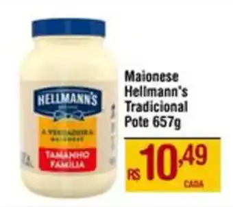 Max Atacadista Maionese Hellmann's Tradicional Pote 657g oferta
