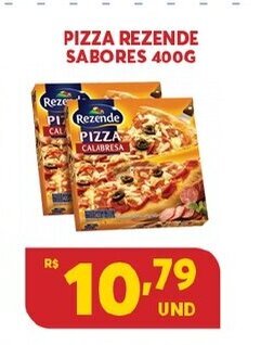 Atacadão Centro Sul Pizza Rezende sabores 400g oferta