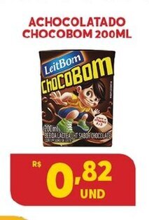Atacadão Centro Sul Achocolatado Chocobom 200ml oferta