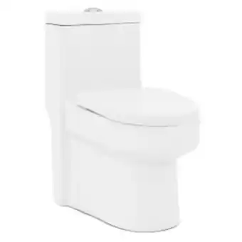 Kit vaso sanitário monobloco e acessórios modaza acqua 224, 3 e 6 litros, branco