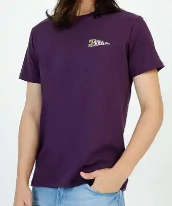 Camiseta masculina estampa frase manga curta rock & soda