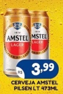 CERVEJA AMSTEL PILSEN LT 473ML
