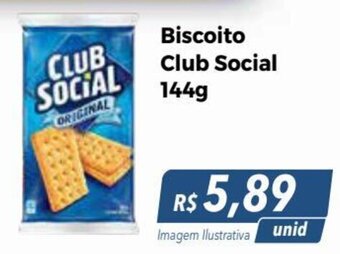 Hiper Moreira Biscoito Club Social 144g oferta