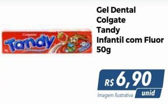 Hiper Moreira Gel Dental Colgate Tandy Infantil com Fluor 50g oferta