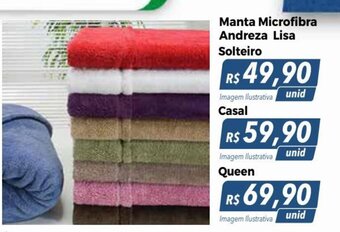 Hiper Moreira Manta Microfibra Andreza Lisa Solteiro oferta