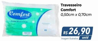 Hiper Moreira Travesseiro Comfort 0,50cm x 0,70cm oferta