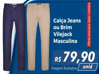 Calça Jeans ou Brim Vilejack Masculina