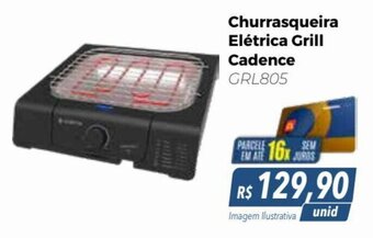Hiper Moreira Churrasqueira Elétrica Grill Cadence GRL805 oferta
