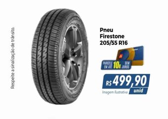 Hiper Moreira Pneu Firestone 205/55 R16 oferta