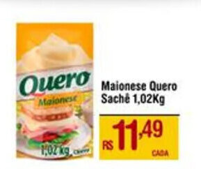 Max Atacadista Maionese Quero Saché 1,02Kg oferta