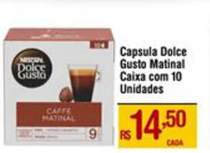 Capsula Dolce Gusto Matinal Caixa com 10 Unidades