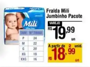 Max Atacadista Fralda Mili Jumbinho Pacote oferta
