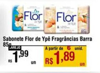 Max Atacadista Sabonete Flor de Ypê Fragrâncias Barra 85g oferta