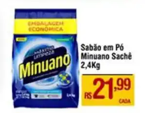 Max Atacadista Sabão em Pó Minuano Sache 2,4Kg oferta