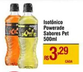 Max Atacadista Isotônico Powerade Sabores Pet 500ml oferta