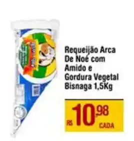 Requeijão Arca De Noé com Amido e Gordura Vegetal Bisnaga 1,5Kg