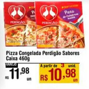 Max Atacadista Pizza Congelada Perdigão Sabores Caixa 460g oferta
