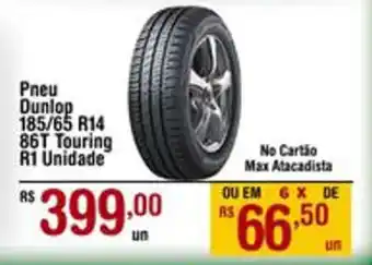 Pneu Dunlop 185/ R14 86T Touring R1 Unidade