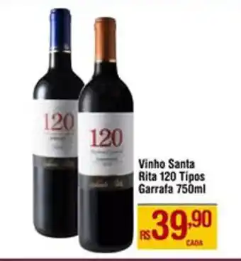 Max Atacadista Vinho Santa Rita 120 Tipos Garrafa 750ml oferta