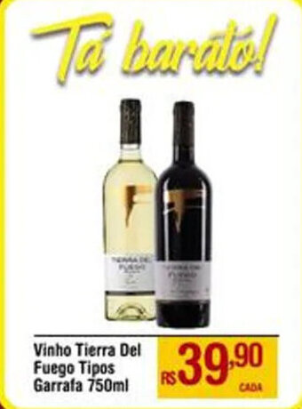 Max Atacadista Vinho Tierra Del Fuego Tipos Garrafa 750ml oferta