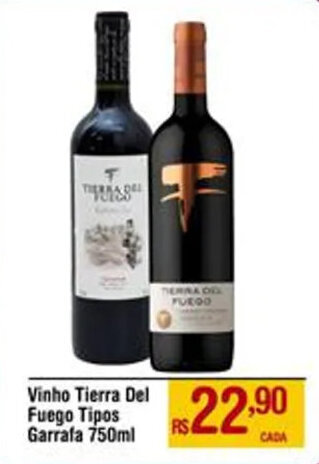 Max Atacadista Vinho Tierra Del Fuego Tipos Garrafa 750ml oferta