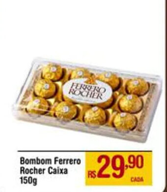 Max Atacadista Bombom Ferrero Rocher Caixa 150g oferta