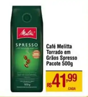 Max Atacadista Café Melitta Torrado em Grãos Spresso Pacote 500g oferta