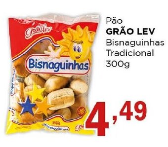 Supermercados Mundial Pão GRÃO LEV Bisnaguinhas Tradicional 300g oferta