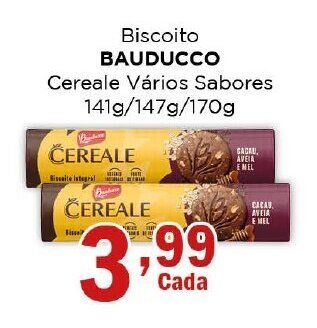 Supermercados Mundial Biscoito BAUDUCCO Cereale Vários Sabores 141g/147g/170g oferta