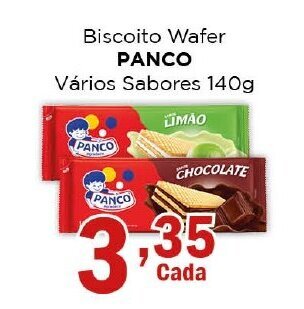 Biscoito Wafer PANCO Vários Sabores 140g