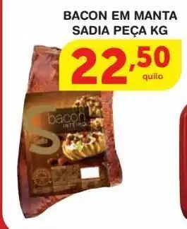 Roldão Bacon em manta sadia peça kg oferta