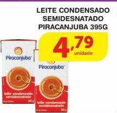 Roldão Leite condensado semidesnatado piracanjuba 395g oferta