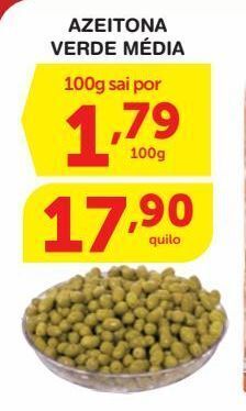 Roldão Azeitona verde média kg oferta