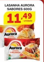 Roldão Lasanha aurora sabores 600g oferta