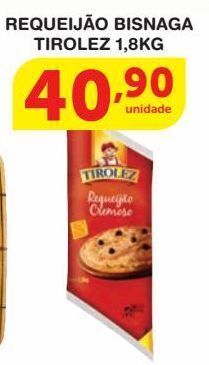 Roldão Requeijão bisnaga tirolez 1,8kg oferta