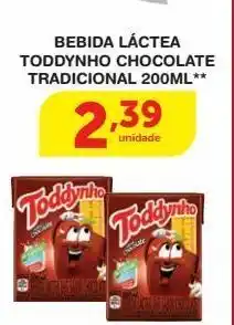 Roldão Bebida láctea toddynho chocolate tradicional 200ml** oferta