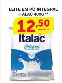 Roldão Leite em pó integral italac 400g** oferta