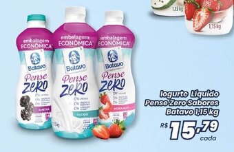 Supermercados Mundial logurte Líquido Pense Zero Sabores Batavo 1,15 kg oferta