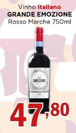 Vinho Italiano GRANDE EMOZIONE Rosso Marche 750ml