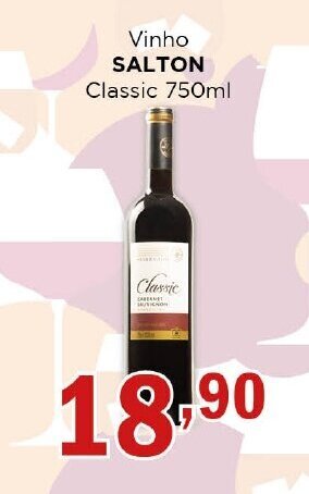Supermercados Mundial Vinho SALTON Classic 750ml oferta