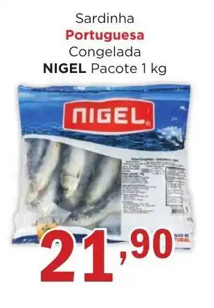 Supermercados Mundial Sardinha Portuguesa Congelada NIGEL Pacote 1 kg oferta