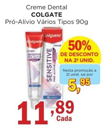 Supermercados Mundial Creme Dental COLGATE Pró-Alívio Vários Tipos 90g oferta