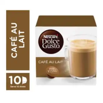 Cafe em capsula nescafe dolce gusto cafe au lait 10 capsulas