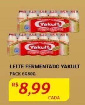 Assaí Atacadista LEITE FERMENTADO YAKULT PACK 6X80G oferta